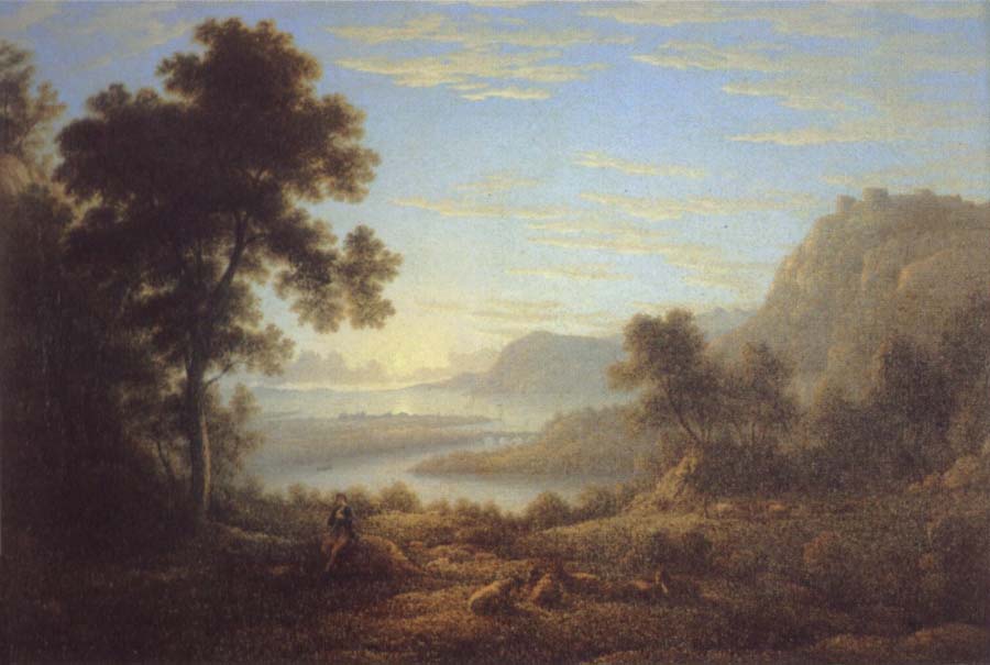 Landscape with piping shepherd